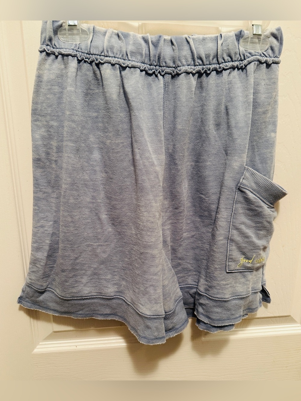Free People Cozy Washed Blue Women's Pull-On leisure Shorts